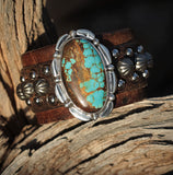 Number 8 Mine Turquoise Cuff