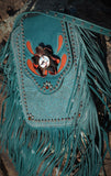 Crazy Horse Bag - Aqua/Orange