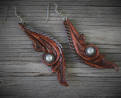 Classic Handtooled Earrings