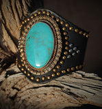 Natural Mexican Turquoise Cuff