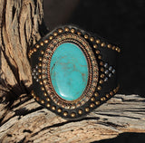 Natural Mexican Turquoise Cuff
