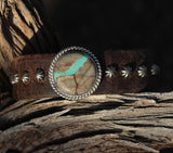 Circle Royston Ribbon Turquoise Cuff