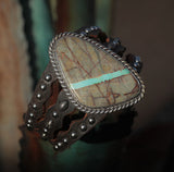 Royston Ribbon Smoky Turquoise Cuff