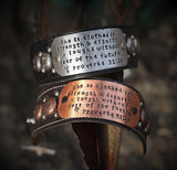 She is Clothed in Strength and Dignity Scripture Bracelet