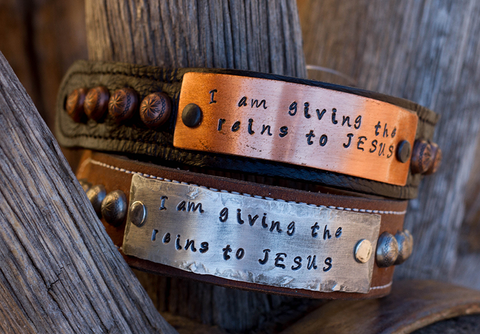 Giving the reins to Jesus Scripture Bracelet